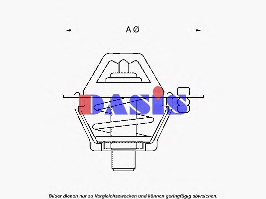 AKS DASIS 751802N Thermostat, coolant